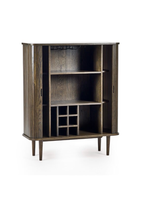 Arya Drinks Cabinet - Dark Oak Effect - Image 4