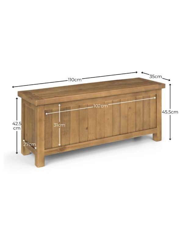 Aspen Ottoman Storage Bench - Image 15