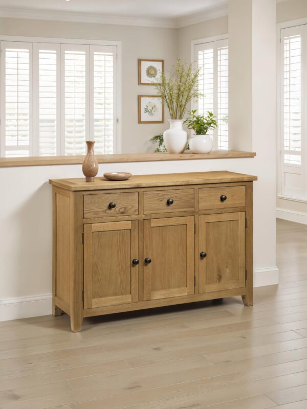 Astoria 3 Door 3 Drawer Sideboard – Oak