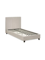 Aylen Upholstered Bed Frame - Oatmeal Linen, Single - Image 3