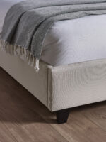 Aylen Upholstered Bed Frame - Oatmeal Linen, Single - Image 6