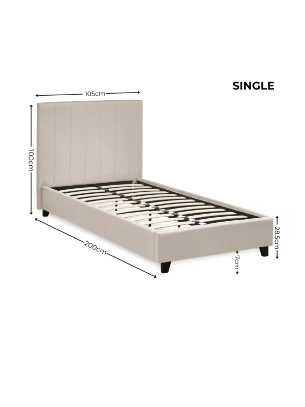 Aylen Upholstered Bed Frame - Image 8