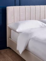 Aylen Upholstered Bed Frame - Oatmeal Linen, Small Double - Image 4