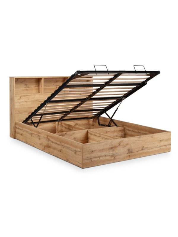 Bali Ottoman Bookcase Bed Frame - Image 6