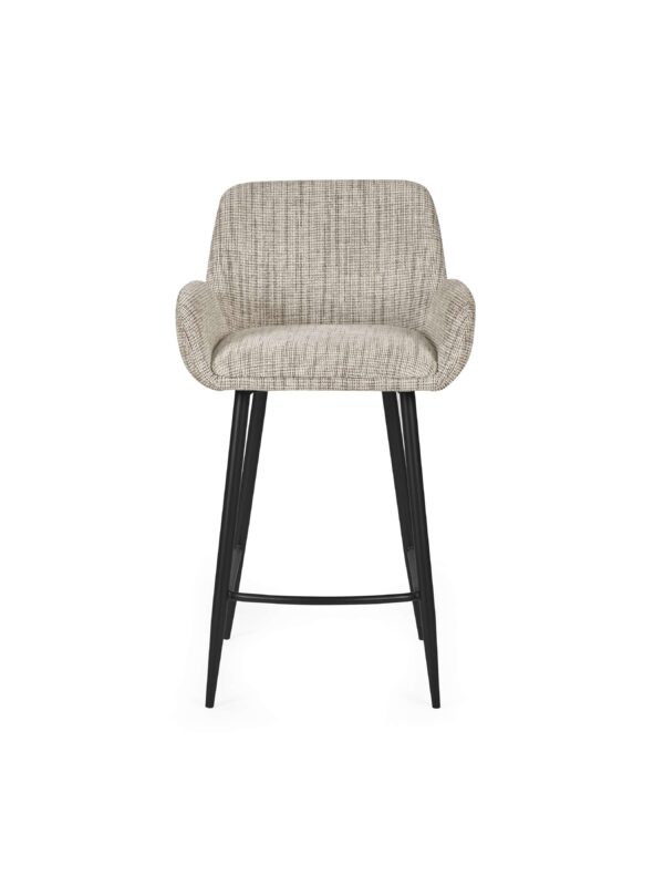 Barley Chenille Bar Stool - Cookies and Cream Chenille - Image 4