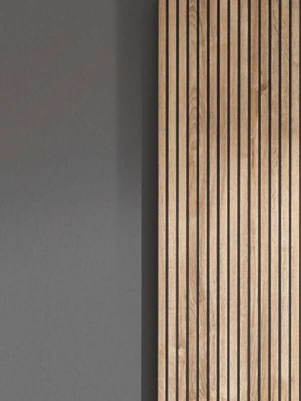 Berno Light Oak and Dark Grey Sliding 2 Door Wardrobe With Mirror - Image 12