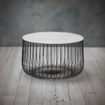 Enzo Oak & Gold Side Table - Image 8