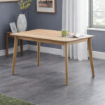 Boden Oak Veneer Rectangular Table With Tapered Legs