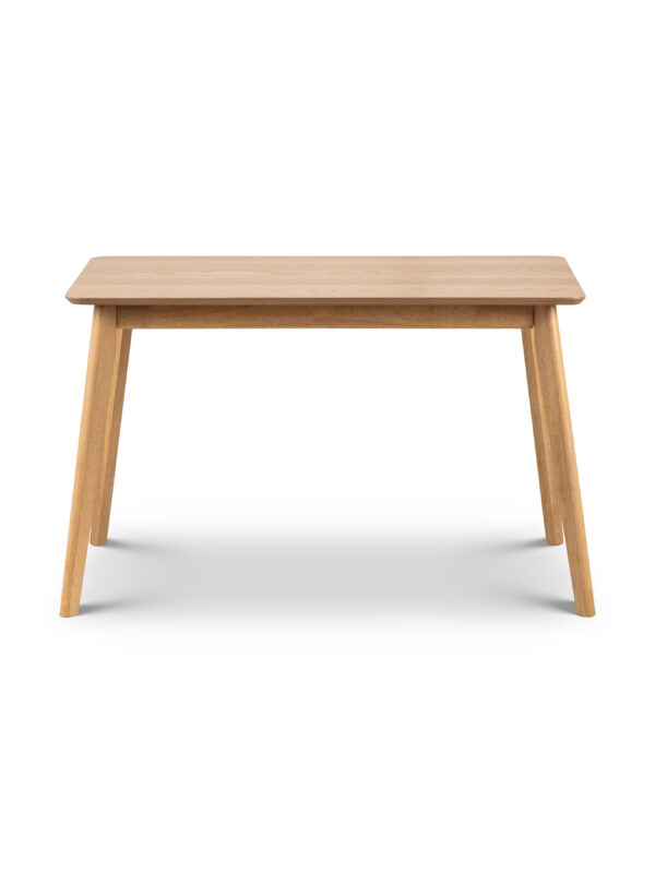 Boden Oak Veneer Rectangular Table With Tapered Legs - Image 3
