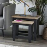 Bordeaux Nest Of Tables Dark Grey