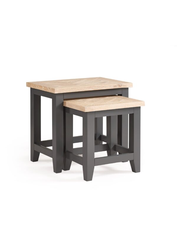 Bordeaux Nest Of Tables Dark Grey - Image 2