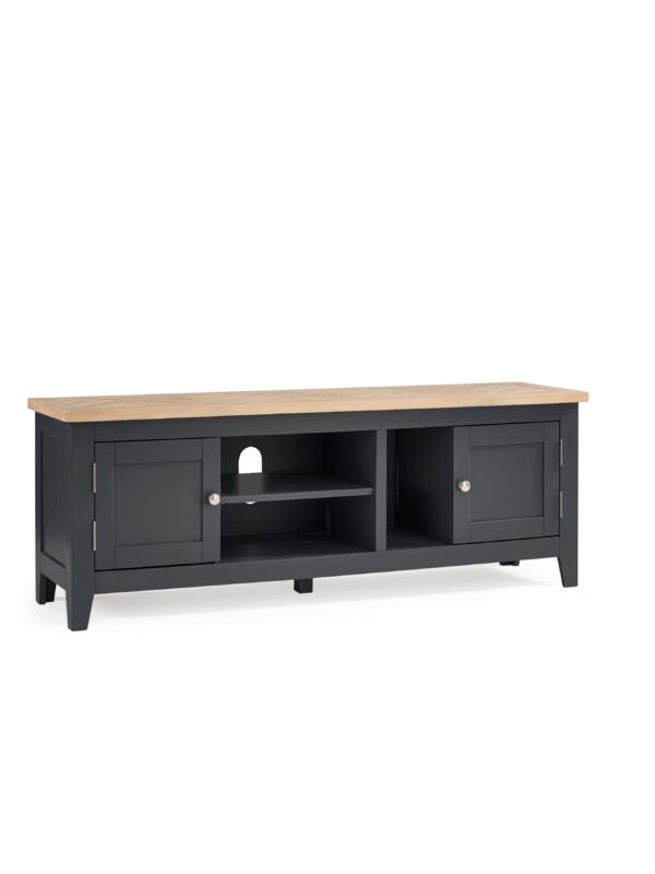 Bordeaux Tv Unit Dark Grey - Image 2