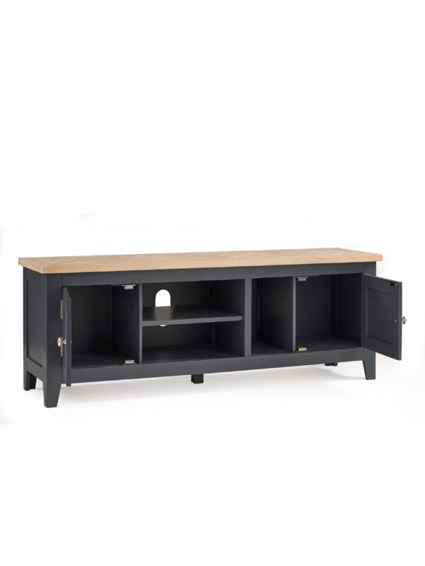 Bordeaux Tv Unit Dark Grey - Image 3
