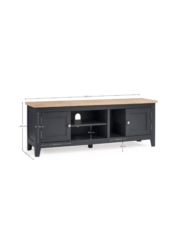 Bordeaux Tv Unit Dark Grey - Image 7