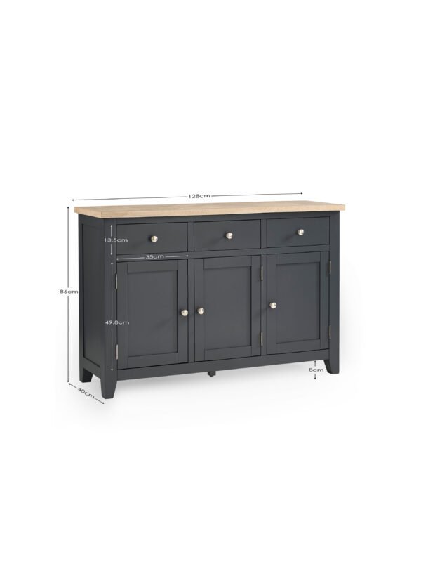Bordeaux Sideboard Dark Grey - Image 9