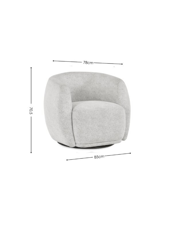 Bowline Upholstered Swivel Accent Chair - Image 7