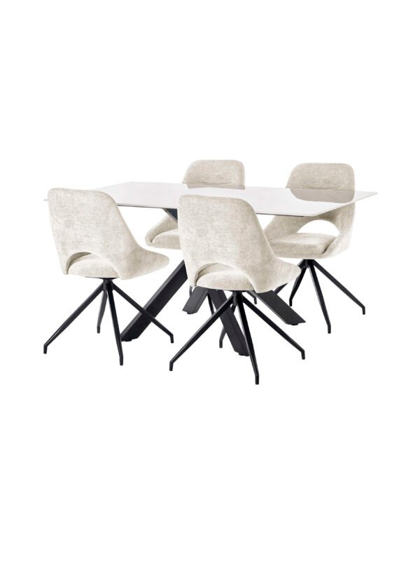 Bradley White Marble Dining Table - Image 11