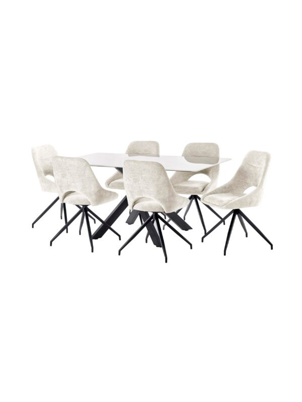 Bradley White Marble Dining Table - Image 12