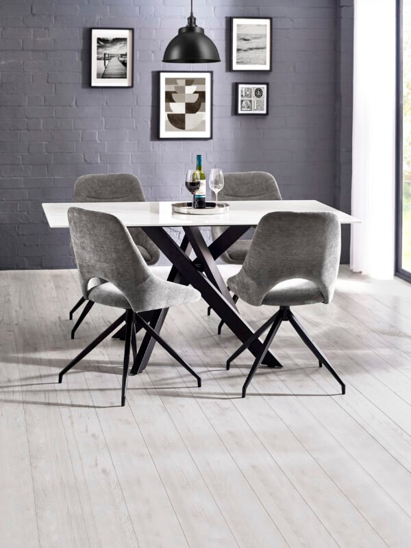 Bradley White Marble Dining Table - Image 7