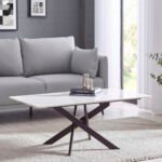 Bradley White Marble Coffee Table
