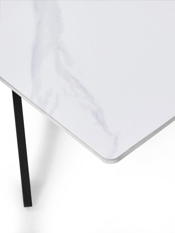 Bradley White Marble Coffee Table - Image 4