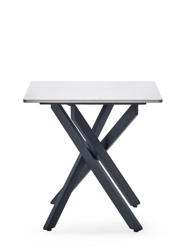 Bradley White Marble Lamp Table - Image 3
