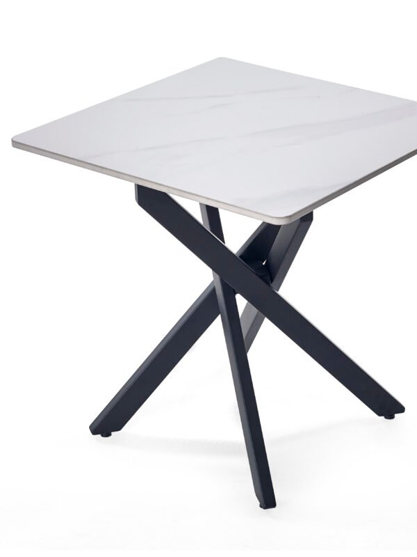 Bradley White Marble Lamp Table - Image 4