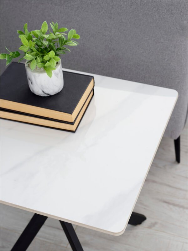 Bradley White Marble Lamp Table - Image 6