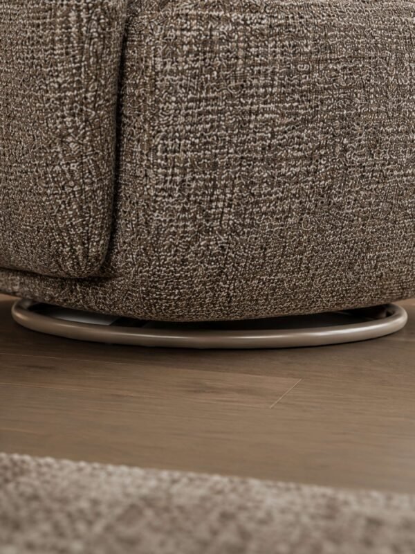 Bramley Swivel Accent Chair - Chocolate Chenille - Image 4