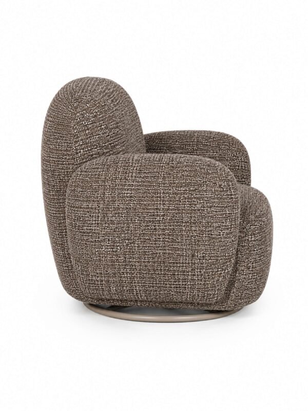 Bramley Swivel Accent Chair - Chocolate Chenille - Image 7