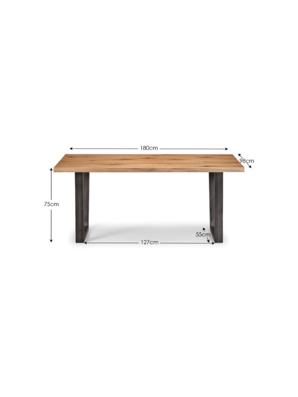 Brooklyn Rectangular 4-6 Seater Dining Table - Image 5
