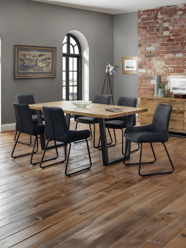 Brooklyn Rectangular 4-6 Seater Dining Table - Image 6