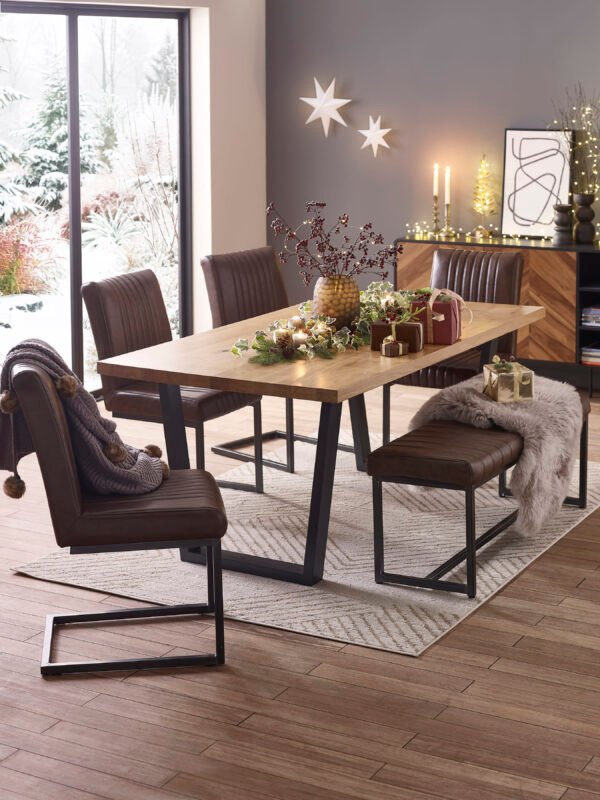 Brooklyn Rectangular 4-6 Seater Dining Table - Image 8