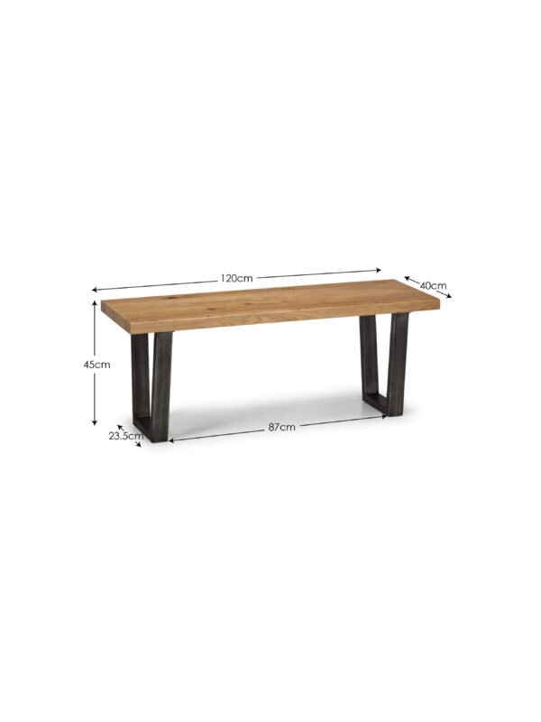 Brooklyn Bench - Oak - Image 5