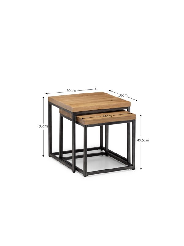 Brooklyn Square Nest of 2 Side Tables - Image 5