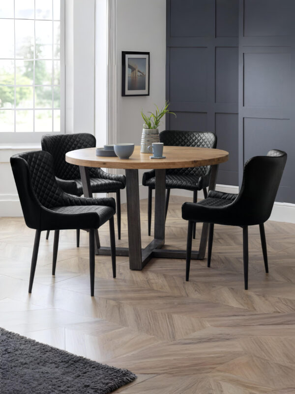 Brooklyn Round 4 Seater Dining Table - Image 8