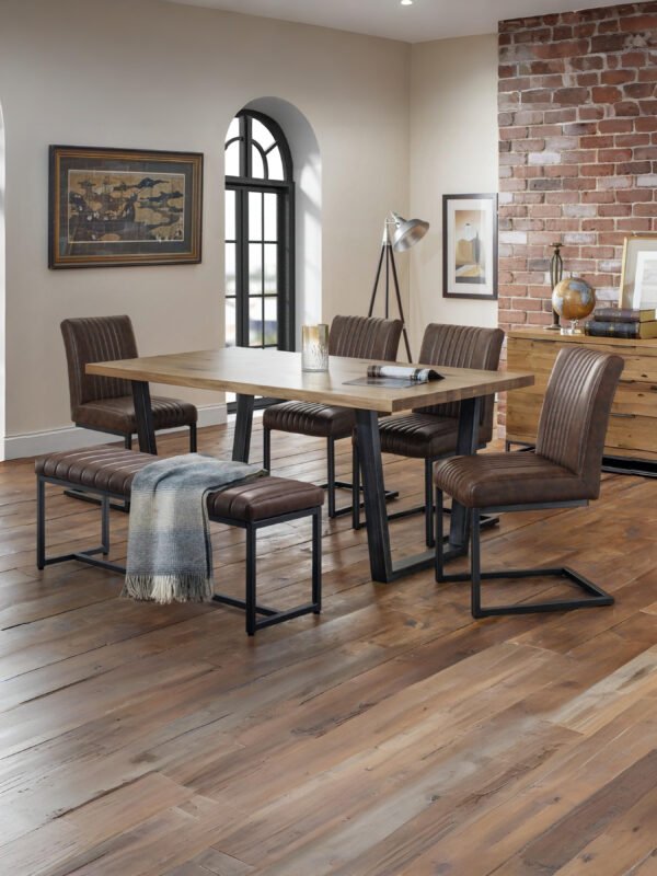 Brooklyn 2 Seater Upholstered Dining Bench - Image 6