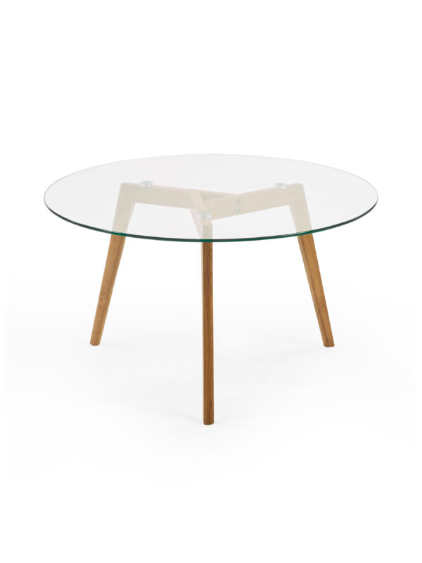 Bryant 80cm Round Glass Coffee Table - Image 2