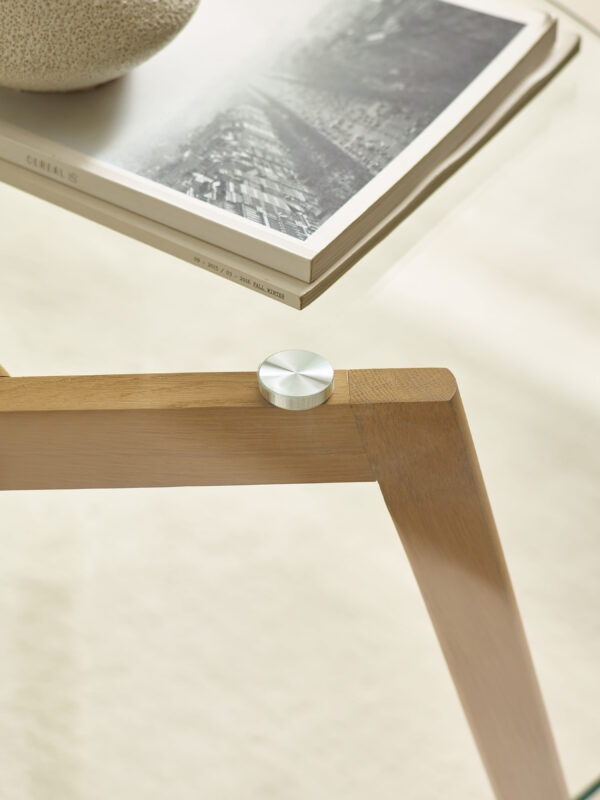 Bryant 80cm Round Glass Coffee Table - Image 6