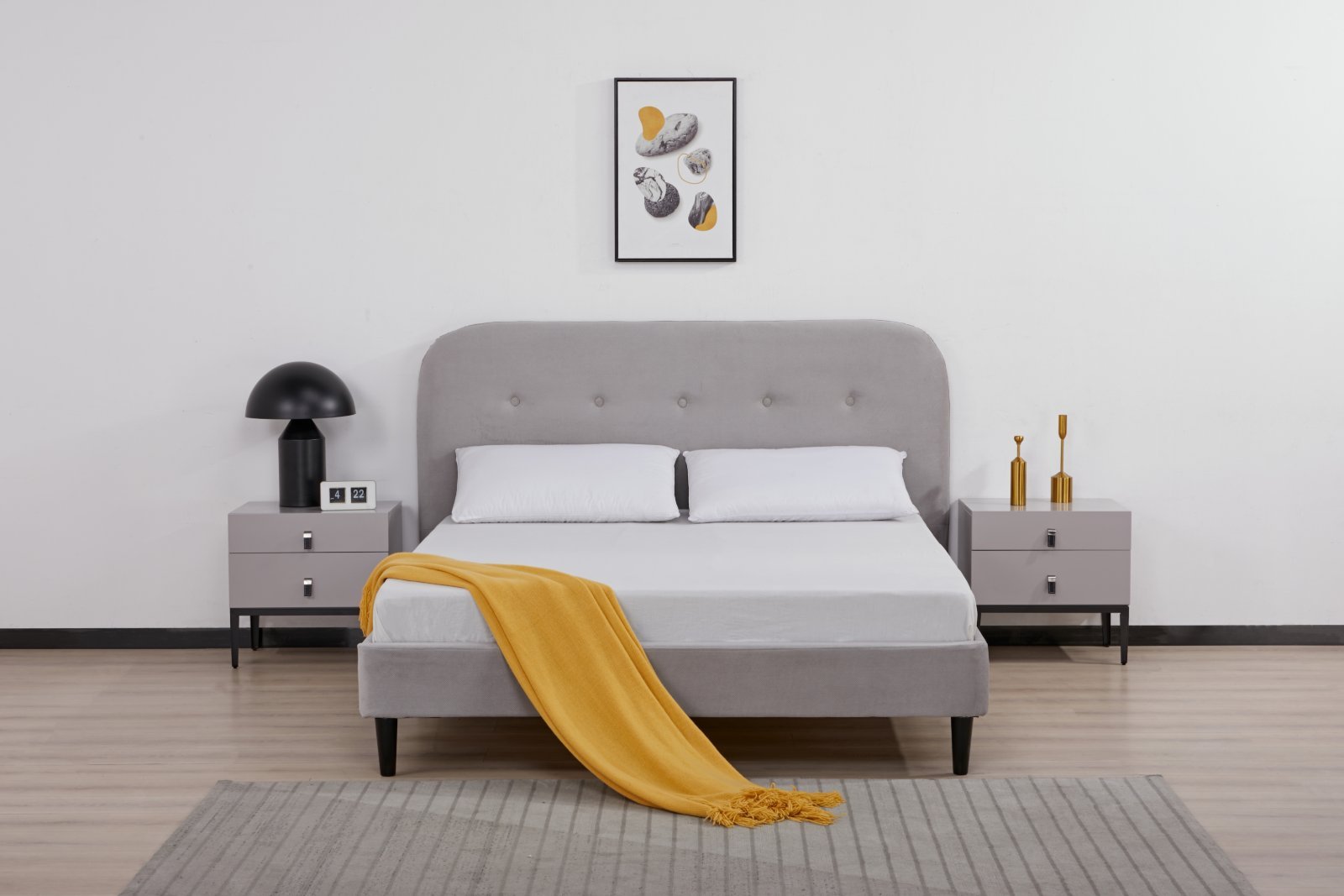 Breasley-Loft-Bed-Frame-1 Breasley Loft Fabric Bed Frame - Image 1