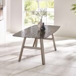 Callisto 200cm Rectangular Smoked Bubble Glass Dining Table