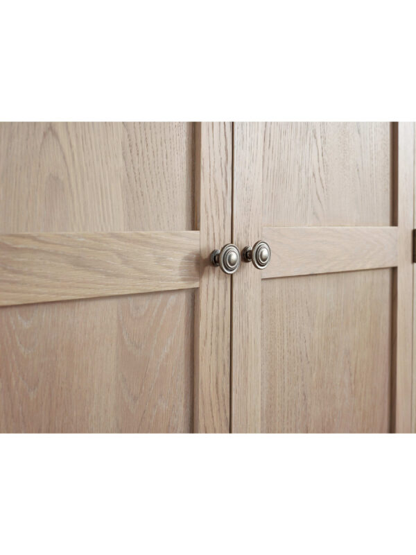 Camille French Style 2 Door 1 Drawer Wardrobe - Limed Oak - Image 5