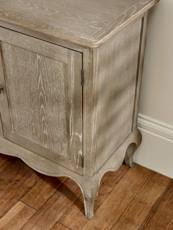 Camille French Style 2 Door 3 Drawer Sideboard - Limed Oak - Image 7