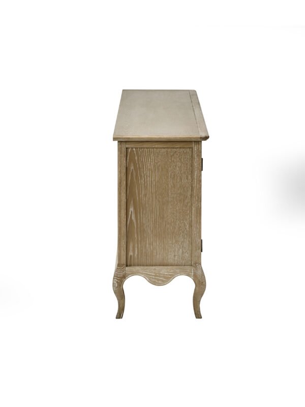 Camille French Style 2 Door 3 Drawer Sideboard - Limed Oak - Image 9
