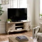 Camille French Style TV Unit up to 62 Inch – Limed Oak