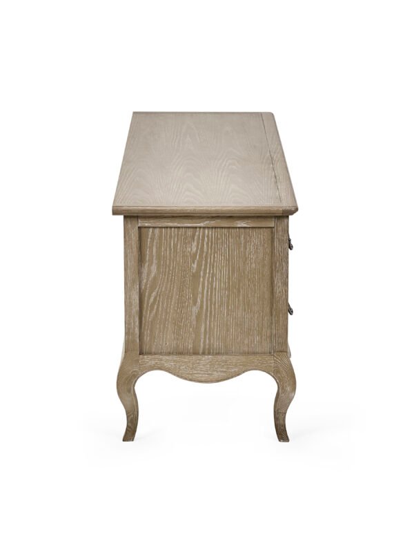 Camille French Style TV Unit up to 62 Inch - Limed Oak - Image 9