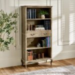 Camille French Style 2 Drawer Bookcase – Limed Oak