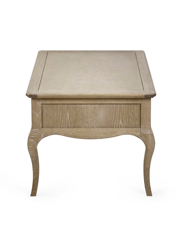Camille French Style 2 Drawer Coffee Table - Limed Oak - Image 9