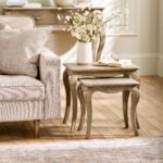 Camille French Style Nest of 2 Tables – Limed Oak