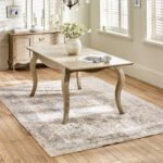 Camille French Style 6 Seater Extending Dining Table – Limed Oak